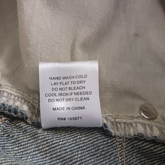 Oli & Hali Dawn Patchwork Wide Straight Jeans Size Small Mixed Media, Retro Edgy - Picture 16 of 16